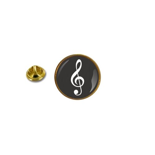 Pins Pin Badge Pin's Metal Avec Pince Papillon Cles De Sol Note Musique