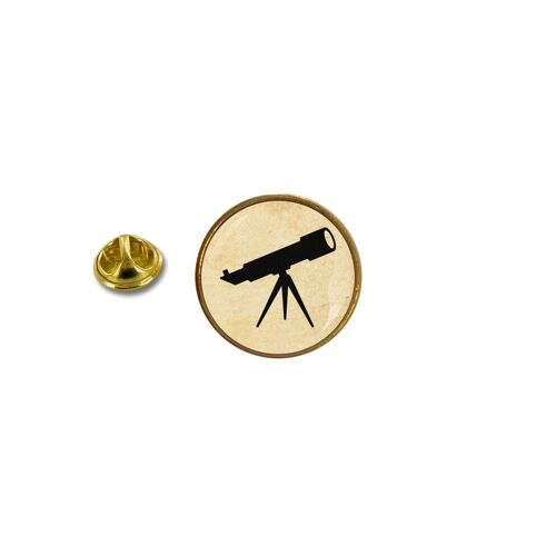 Pins Pin Badge Pin's Metal Avec Pince Papillon Telescope Astronomie
