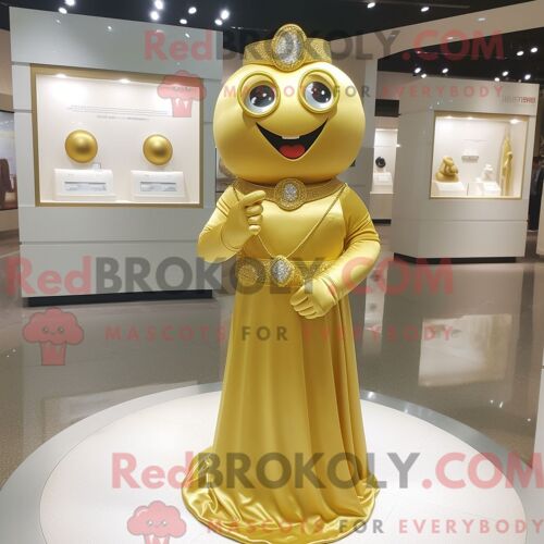 Costume De Mascotte Redbrokoly De Canard Violet Habillé D Une Robe Fourreau Et De Pochettes