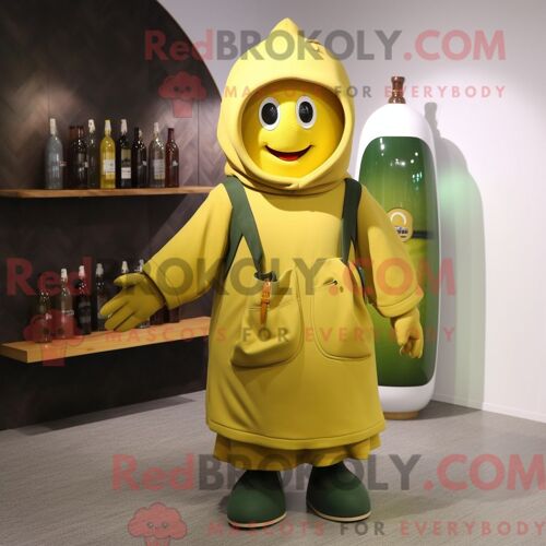 Costume De Mascotte Redbrokoly De Yak Marron Habillé Avec Une Robe De Mariée Et Des Pinces À Cheveux