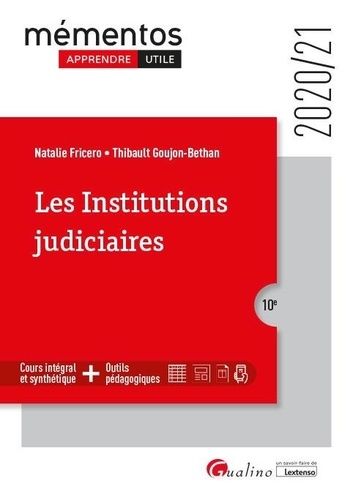 Les Institutions Judiciaires - Edition 2020-2021