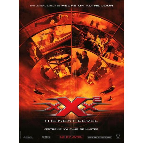 Xxx 2 : The Next Level (Xxx 2 : State Of The Union) - Véritable Affiche De Cinéma - Format 40x60 Cm - De Lee Tamahori Avec Ice Cube, Samuel L. Jackson, Willem Dafoe, Scott Speedman - Année 2005