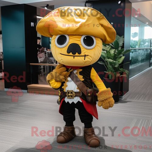 Costume Mascotte Redbrokoly De Smilodon Rouge Habillé D Une Jupe Plissée Et De Sacs À Main