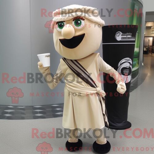 Mascotte Redbrokoly De Docteur Vert Citron Personnage Habillé Avec Un Gilet Et Des Bracelets