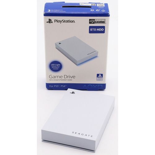 Seagate Game Drive for PS5, 5 to, Disque Dur Externe, USB 3.0, sous Licence Officielle, éclairage LED Bleu (STLV5000202)