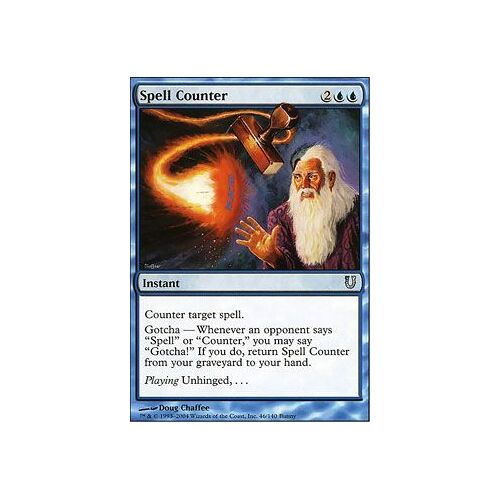 Spell Counter  - Magic Mtg - Unhinged Vo Mint 46 - U