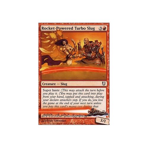 Rocket-Powered Turbo Slug  - Magic Mtg - Unhinged Vo Mint 87 - U