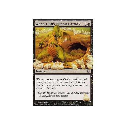 When Fluffy Bunnies Attack  - Magic Mtg - Unhinged Vo Mint 67 - C