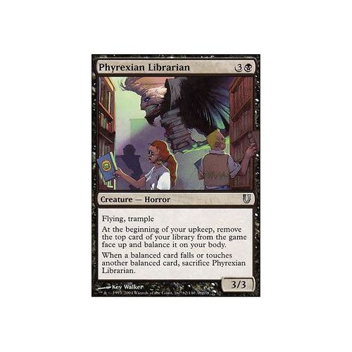 Phyrexian Librarian  - Magic Mtg - Unhinged Vo Mint 62 - U