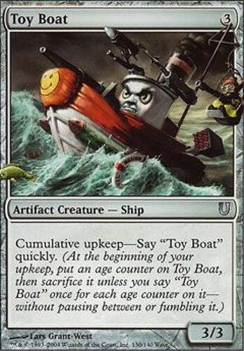Toy Boat  - Magic Mtg - Unhinged Vo Mint 130 - U