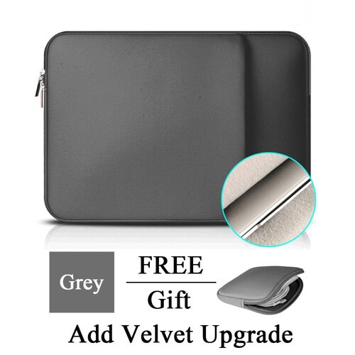 Étui Pour Ordinateur Portable Et Tablette, Housse Pour Macbook Matebook Retina , Xiaomi Huawei Hp Dell - For 12 Pouces - Mise À Niveau De Velvet Gris