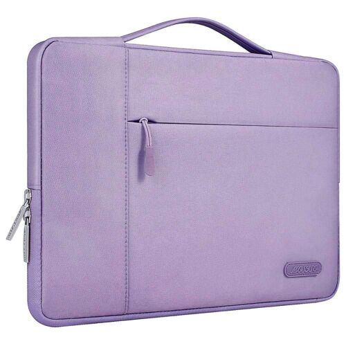 MOSISO 11 pochette d'ordinateur étanche pour hommes femmes pochette pour ordinateur portable étui pour 2018 nouveau Macbook Pro 15.6 ordinateur Ba - For 2018-2020 NOUVEAU AIR 13 - Couleur violette lumineuse