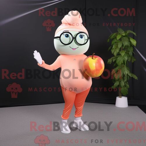 Costume De Mascotte Redbrokoly De Tyrannosaure Blanc Personnage Habillé D Une Chemise Habillée Et De Sacs Messager