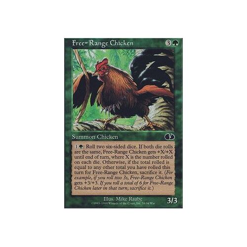 Free-Range Chicken  - Magic Mtg - Unglued Vo Mint 58 - C