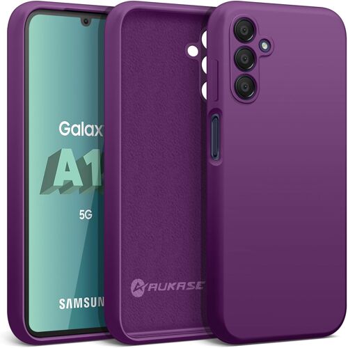 Coque Pour Samsung Galaxy A15, Coque Samsung A15 5g, Housse En Silicone De Qualité, Protection Avec Microfibre Douce Antichoc, Etui Pour Sil Violet, Samsung A15 5g/4g
