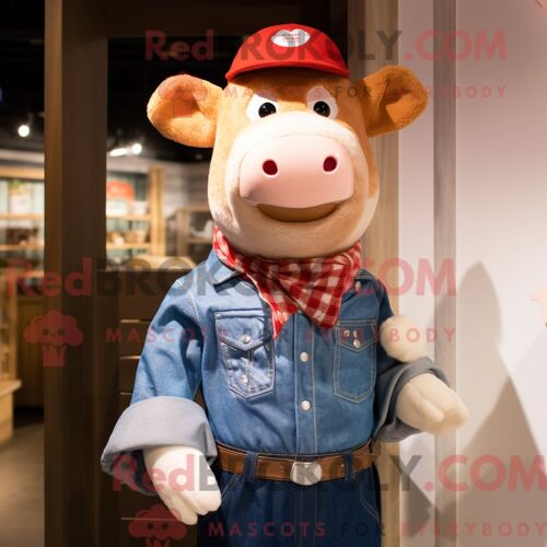 Costume Mascotte Redbrokoly De Méduse Olive Personnage Habillé Avec Un Body Et Des Lunettes De Soleil