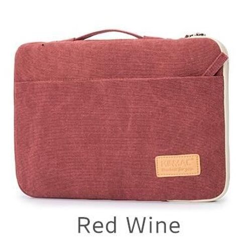 Antichoc Marque Kinmac Sac D'ordinateur Portable Imperméable Dame Homme Housse Pour MacBook Air Pro M1 Sac À Main PC Dropship - For 2016-2021 Mac Pro 13 - Vin rouge