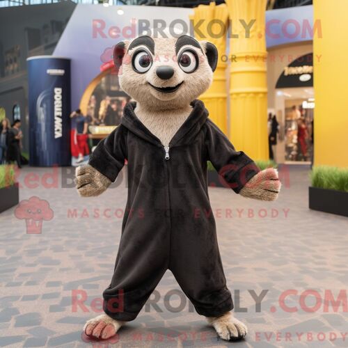 Personnage De Costume De Mascotte Redbrokoly De Soupe Miso Aux Olives Habillé Avec Une Barboteuse Et Des Montres