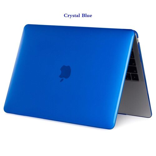 Coque pour ordinateur portable APPle MacBook , avec Touch Bar - For Modèle A1425 A1502 - Cristal bleu foncé