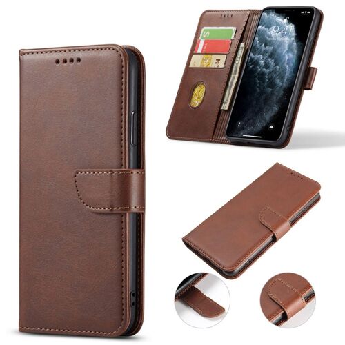 Coque iPhone 12 Pro, Etui iPhone 12 Pro, Etui Housse Coque pour iPhone 12 Pro (6.1 inch) Antichoc, Portefeuille Etui en Cuir PU Premium Housse pour iPhone 12 Pro (6.1 inch) (Marron)