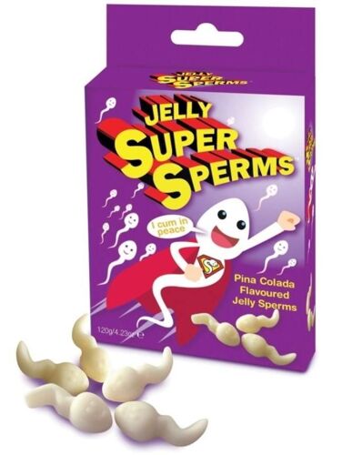 Bonbons Jelly Super Sperms Saveur Pina Colada - 120 G Spencer & Fleetwood