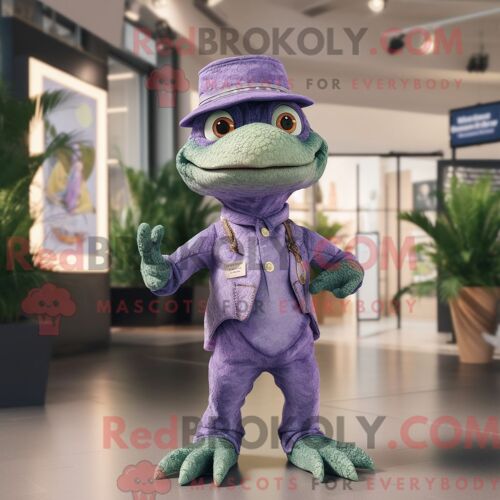 Costume De Mascotte Redbrokoly De Dimorphodon Argenté Personnage Habillé Avec Une Robe Longue Et Des Écharpes
