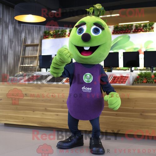 Costume De Mascotte Redbrokoly De Chevalier Médiéval Noir Personnage Habillé D Un Costume Et De Boucles D Oreilles