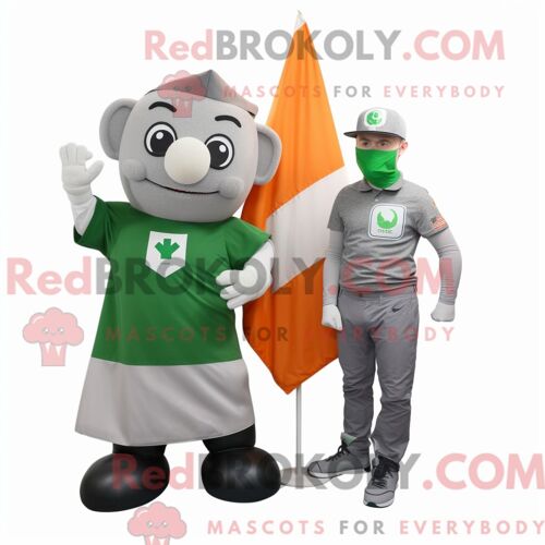 Mascotte Redbrokoly De Stégosaure Beige Costume De Personnage Habillé Avec Un T-Shirt Et Des Pinces À Cheveux