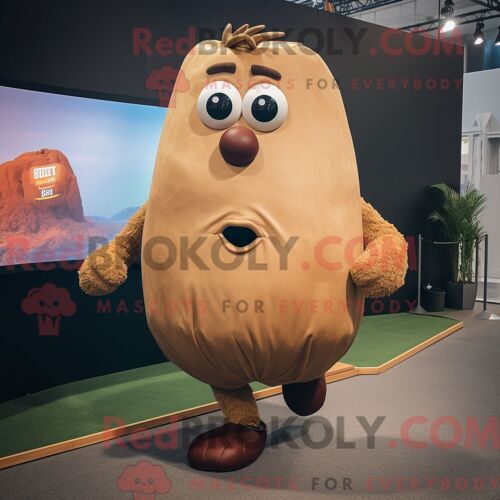 Costume De Mascotte Redbrokoly Du Drapeau Irlandais Gris Personnage Habillé D Un T-Shirt Graphique Et De Montres