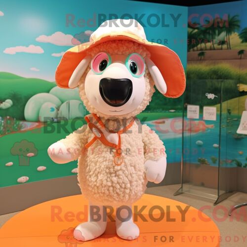 Costume De Mascotte Redbrokoly De Skunk Rose Personnage Habillé Avec Un Costume Et Des Épingles À Cravate
