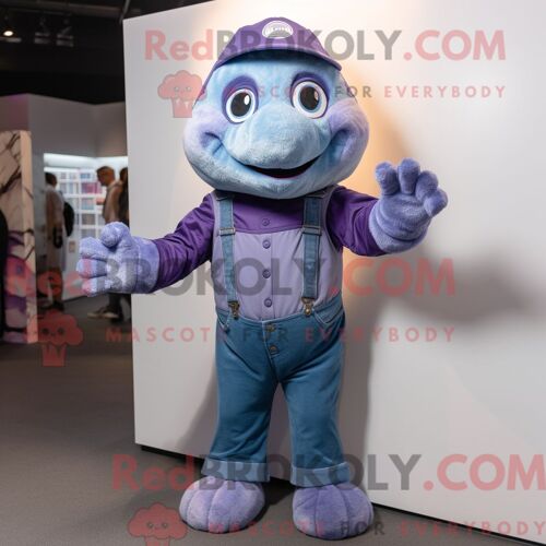 Personnage De Costume De Mascotte Redbrokoly De Barres De Chocolat Cyan Habillé Avec Une Veste De Moto Et Des Porte-Clés