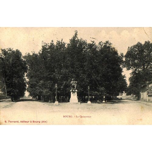 Carte Postale Ancienne, France, Ain ( 01 ), Bourg, Le Quinconce