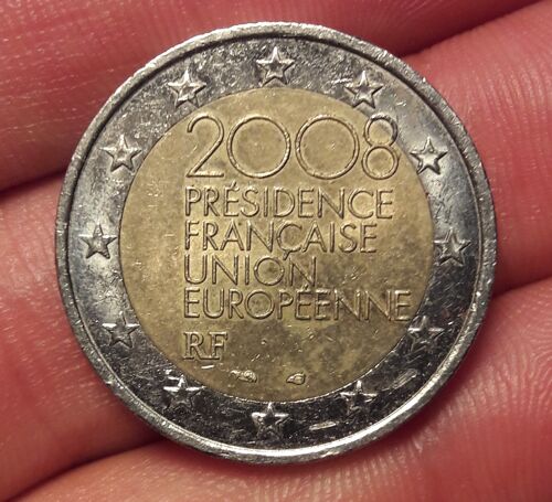 Pièce De 2 Euros 2008 Présidence Française Union Européenne Rf