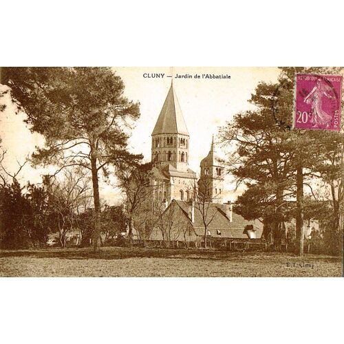 Carte Postale Ancienne, France, Saône Et Loire ( 71 ), Cluny, Jardin De L'abbatiale