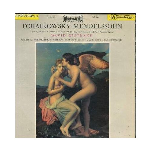Disque Vinyle 33t Concerto Pour Violon Et Orchestre En Re Majeur Opus 35, Concerto Pour Violon Et Orchestre En Mi Mineur Opus 64