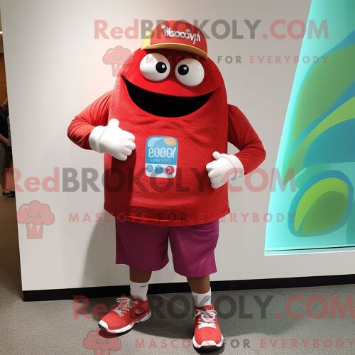 Costume De Mascotte Redbrokoly De Tortue De Mer Rose Personnage Habillé Avec Un Pantalon Capri Et Des Ceintures