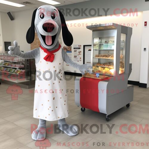 Costume Mascotte Redbrokoly D Épinards Personnage Habillé Avec Une Barboteuse Et Des Colliers