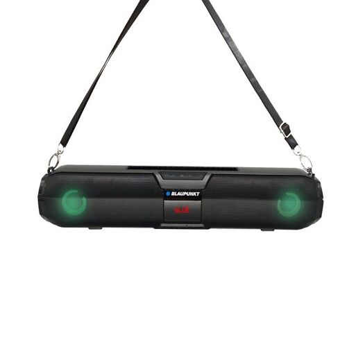 Barre de son Blaupunkt MP9640 Bluetooth 5.0 qualité sonore 16W subwoofer lumières LED port USB, AUX et carte mémoire, kit mains libres noir