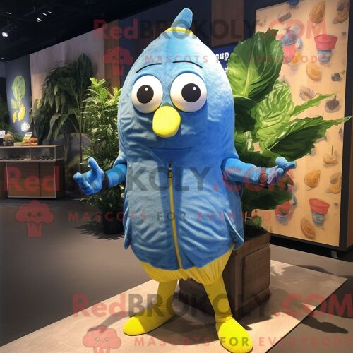 Costume Mascotte Redbrokoly De Falafel Noir Personnage Habillé Avec Une Robe Droite Et Des Lunettes