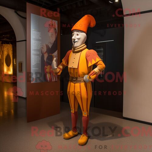 Personnage De Costume De Mascotte Redbrokoly De Bouteille De Moutarde Rouille Habillé Avec Un Pantalon De Costume Et Des Lunettes De Soleil