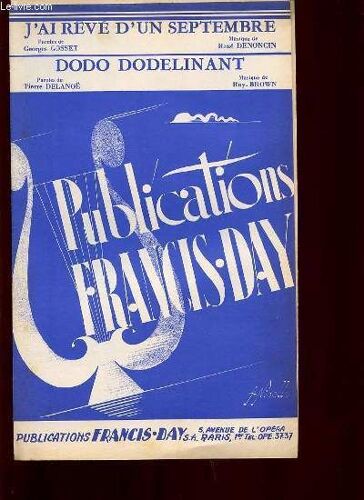 J'ai Reve D'un Septembre / Dodo Dodelinant.