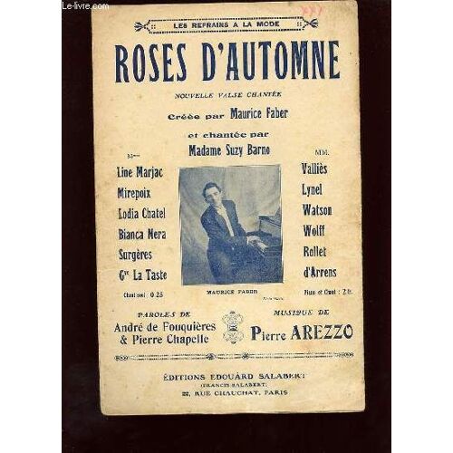 Roses D'automne. Nouvelle Valse Chantee.