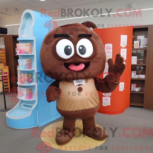 Costume De Mascotte Redbrokoly De Chèvre Verte Habillé Avec Une Jupe Longue Et Des Sacs À Main