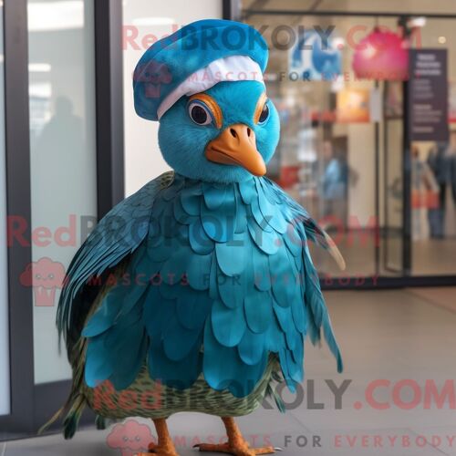 Costume De Mascotte Redbrokoly De Mort-Vivant Rouge Habillé D Un Imperméable Et D Épingles À Cheveux