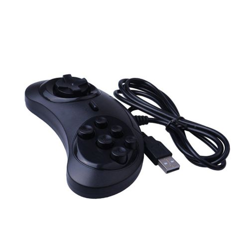 Manette De Jeu Usb 6 Boutons Pour Sega, Support De Joystick Pour Pc, Mac, Mega Drive, Nouveauté 2020