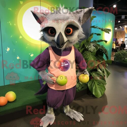 Mascotte Redbrokoly De Bâton De Hockey Sur Glace Doré Personnage Habillé Avec Une Robe Et Des Bonnets