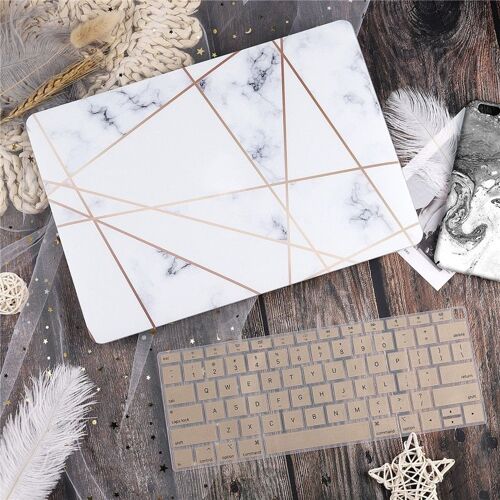 Étui en plastique rigide avec couvercle de clavier pour MacBook Air - For AIR13 A2337 A2179 - blanche