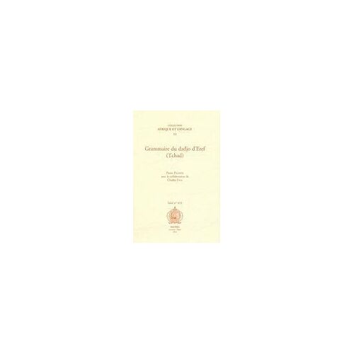 Grammaire Du Dadjo D'eref (Tchad)