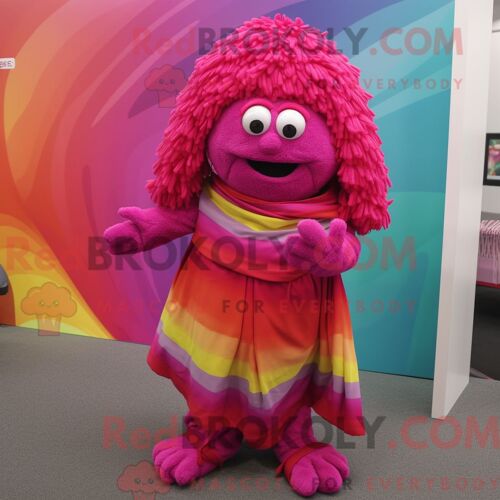 Costume De Mascotte Redbrokoly De Hot Dogs Marron Habillé D Un Col Roulé Et De Sacs À Main