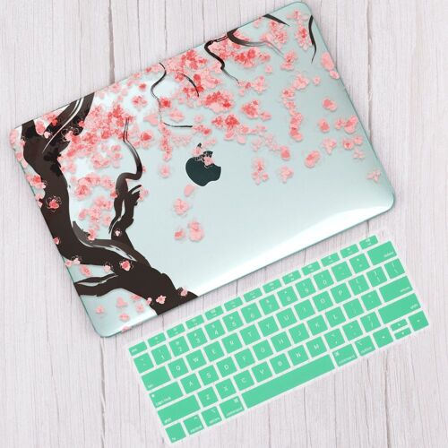Coque rigide imprimée Cherry flower pour Macbook - For Pro 15 CD ROM A1286 - M403 vert clair